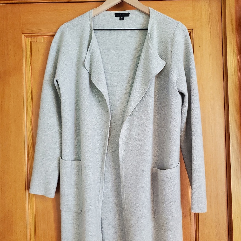 J Crew long cardigan (XS)